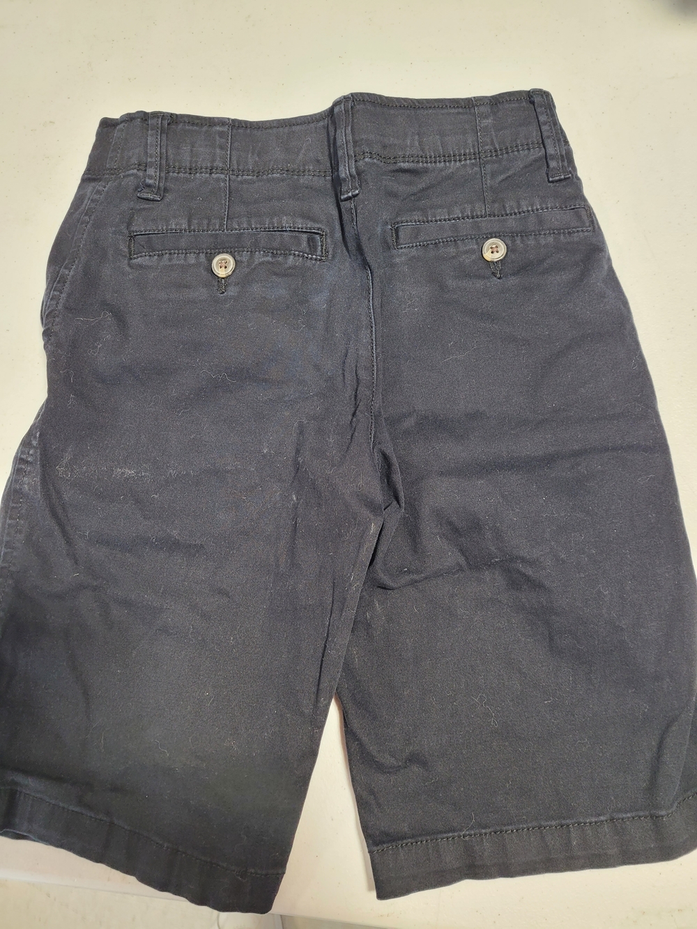 Arizona Jean Company Boys Navy Flat Front Shorts - Picture 3 of 3